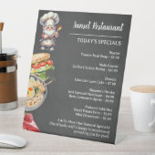 Signe De Table Restaurant or Cafe Menu Display (In SItu)