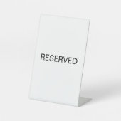 Signe De Table Restaurant Table Réservé Connexion Noir et Blanc (Recto)