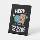 Signe De Table Retour À La Classe Infirmière Médicale Pro (Recto)