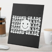 Signe De Table Retour à l'école Enseignant de deuxième année (In SItu)