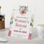 Signe De Table Retraite de femmes florale rose chrétienne (In SItu)
