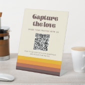 Signe De Table Rétro Années 60 Vintage Capturez l'amour (In SItu)