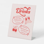 Signe De Table Retro Diner Wedding Bar Menu (Recto)