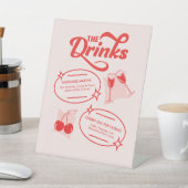 Signe De Table Retro Diner Wedding Bar Menu (In SItu)