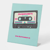 Signe De Table Retro Eighties Music Mix Tape 50e fête d'anniversa (Recto)