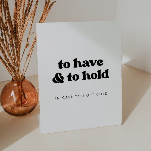 Signe De Table Retro élégant pour avoir et tenir une couverture M