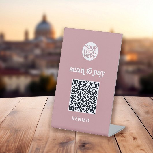 Signe De Table Retro et Boho | Analyse sans contact pour payer le