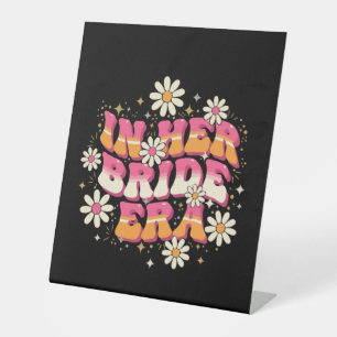 Signe De Table Rétro Groovy Dans son Ère de Mariée Années 70 Bach