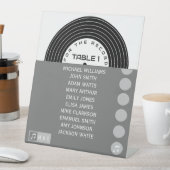 Signe De Table Retro Music Vinyl Record Mariage unique (In SItu)