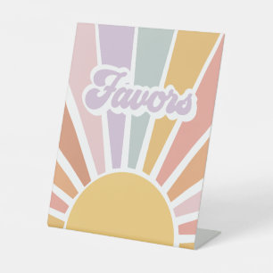 Signe De Table Retro Sunshine Super Baby shower Faveurs