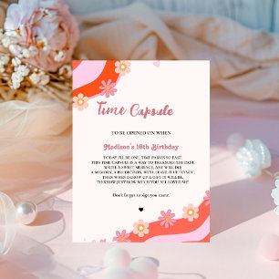 Signe De Table Retro Super Daisy temps baby shower Capsule Poster