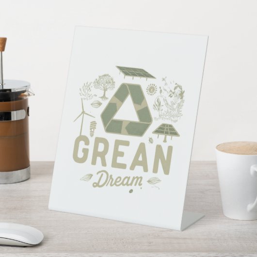 Signe De Table Rêve vert (In SItu)