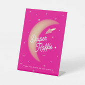 Signe De Table Rockets et Lune Déchets Rose (Recto)