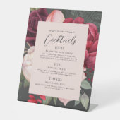 Signe De Table Romantic Floral Bouquet Bar Menu (Recto)