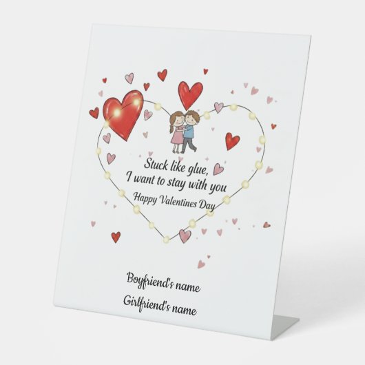 Signe De Table Romantic want to stay with you (Recto)