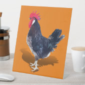 Signe De Table Rooster de Minorque (In SItu)