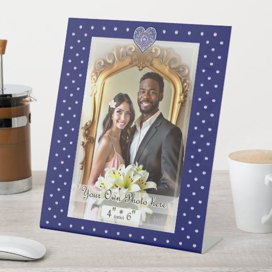 Signe De Table Rosace bleue (In SItu)