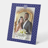 Signe De Table Rosace bleue (Recto)