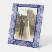 Signe De Table Rosace bleue (Recto)