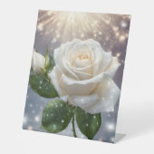 Signe De Table Rose blanche (Recto)