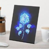 Signe De Table Rose bleu brûlant (In SItu)