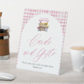 Signe De Table Rose En vichy frais hors du marché Cartes et cadea (In SItu)