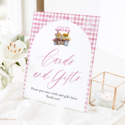 Signe De Table Rose En vichy frais hors du marché Cartes et cadea