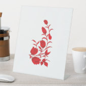 Signe De Table Rose Madder, design floral Thunderbird (In SItu)