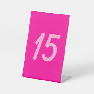 Signe De Table Rose perse solide rose profond