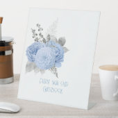 Signe De Table Roses bleus et Mariage argenté (In SItu)