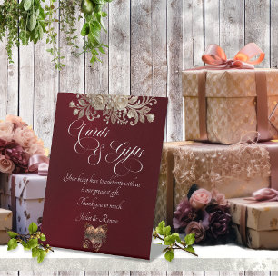 Signe De Table Roses & Cartes & Cadeaux - Bourgogne