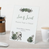 Signe De Table Roses de crâne blanches Faveurs de douche de marié (In SItu)