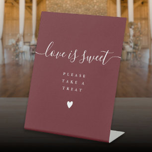 Signe De Table Rosewood Rose Pink Love Is Sweet Take A Treat Favo