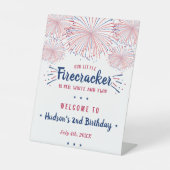 Signe De Table Rouge, Blanc & Deux ! 4 juillet 2e anniversaire Bi (Recto)