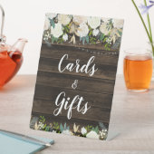 Signe De Table Rouge Blanc Floral Lights Cartes & Cadeaux (In SItu)