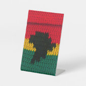Signe De Table Rouge Gold Green Black Africa Designer Crochet (Recto)