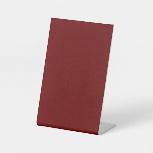 Signe De Table Rouge sang (couleur unie) (Recto)