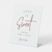 Signe De Table Rouille | Table de dessert de Mariage de script ma (Recto)