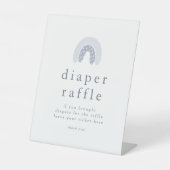 Signe De Table ROWAN Boy Boho Rainbow Baby shower Déchets Raffin (Recto)