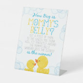 Signe De Table Rubber Duck How Big is Mommy's Belly Shower Jeu (Recto)