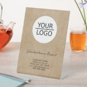 Signe De Table Rustic Ajouter Logo Texte Personnalisé Promotion d (In SItu)