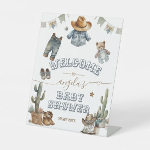 Signe De Table Rustic Boho Wild West Baby shower Boy bienvenue