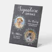 Signe De Table Rustic Dog Mariage Bar Pet Signature Boissons (Recto)