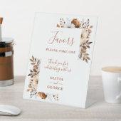 Signe De Table Rustic Fall Terracotta Floral Wedding Faveurs (In SItu)