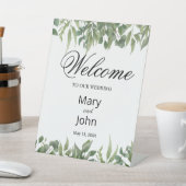 Signe De Table Rustic Green Leaves Greenery Foliage Wedding (In SItu)