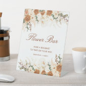 Signe De Table Rustic Terracotta Floral Flower Bar (In SItu)
