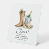 Signe De Table Rustic Western Wedding Invitation (Recto)