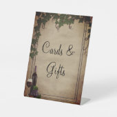 Signe De Table Rustic Winery Wedding Reception Cards Gifts (Recto)