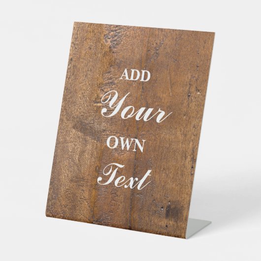 Signe De Table Rustic wood (Recto)