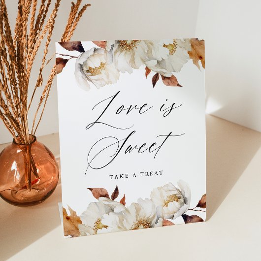 Signe De Table Rustique Automne Floral Amour est Sweet Wedding Fa